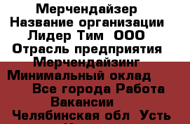 Мерчендайзер › Название организации ­ Лидер Тим, ООО › Отрасль предприятия ­ Мерчендайзинг › Минимальный оклад ­ 6 000 - Все города Работа » Вакансии   . Челябинская обл.,Усть-Катав г.